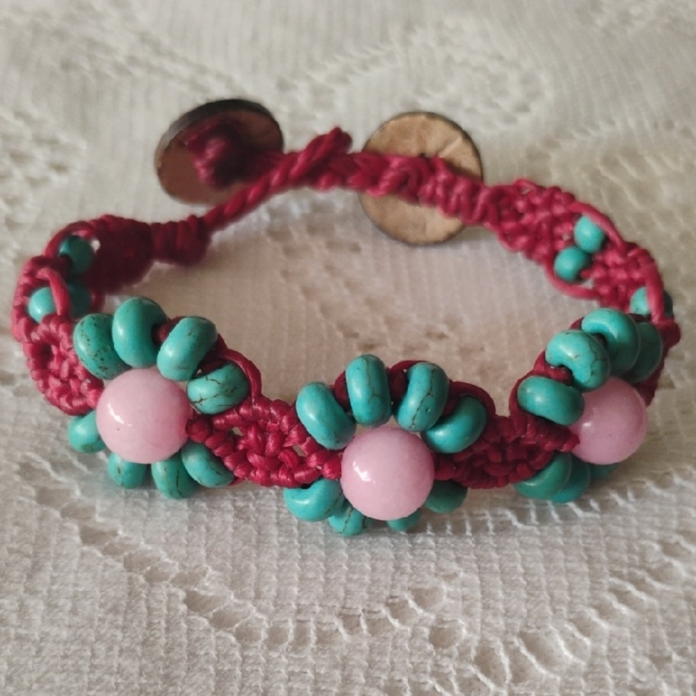 Flower Woven girl's bracelet